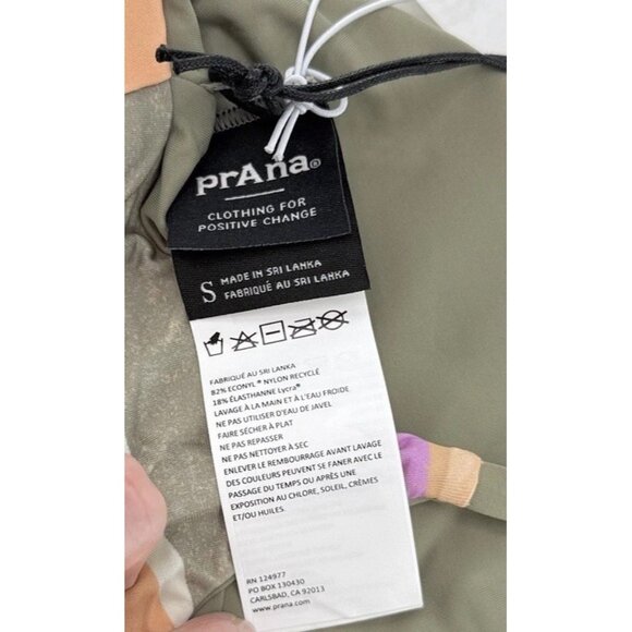 NWT PrAna Women's Willow Falls Reversible‎ Swim Top Waves Size Small Sustainable - Picture 3 of 6